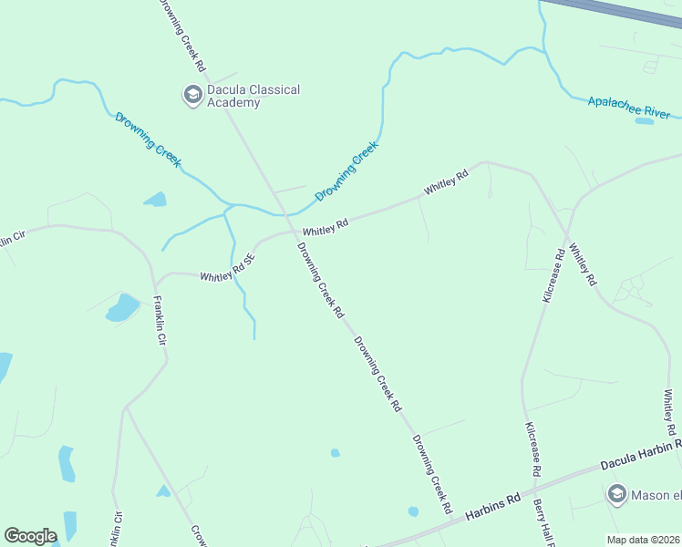 map of restaurants, bars, coffee shops, grocery stores, and more near 1853 Drowning Creek Road in Dacula