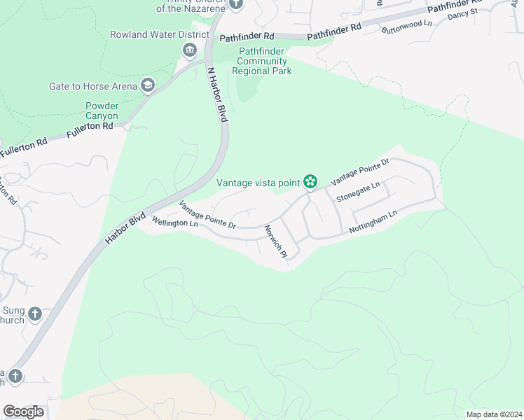 map of restaurants, bars, coffee shops, grocery stores, and more near 3500 Brighton Place in Rowland Heights