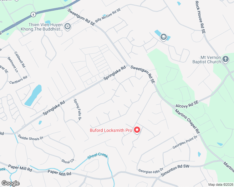 map of restaurants, bars, coffee shops, grocery stores, and more near 337 Dunagan Drive in Lawrenceville