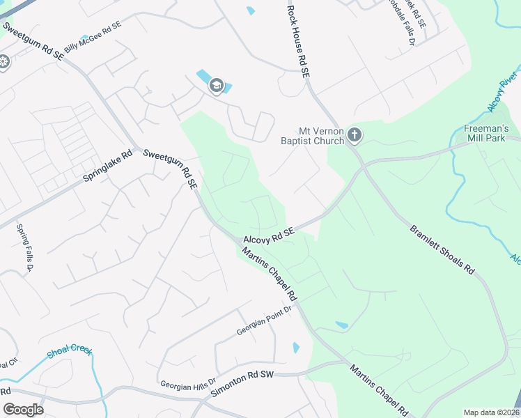 map of restaurants, bars, coffee shops, grocery stores, and more near 647 Cayenne Way in Lawrenceville