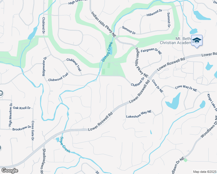 map of restaurants, bars, coffee shops, grocery stores, and more near 411 Woodstone West Drive in Marietta