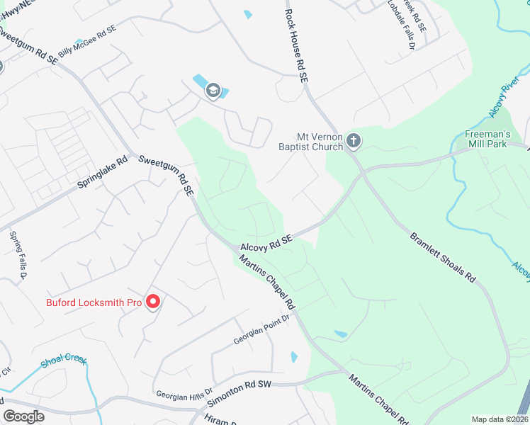 map of restaurants, bars, coffee shops, grocery stores, and more near 1105 Robert Pointe Way Southeast in Lawrenceville