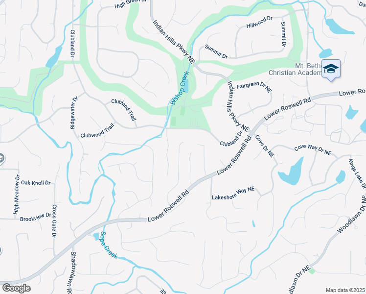 map of restaurants, bars, coffee shops, grocery stores, and more near 411 Woodstone West Drive in Marietta