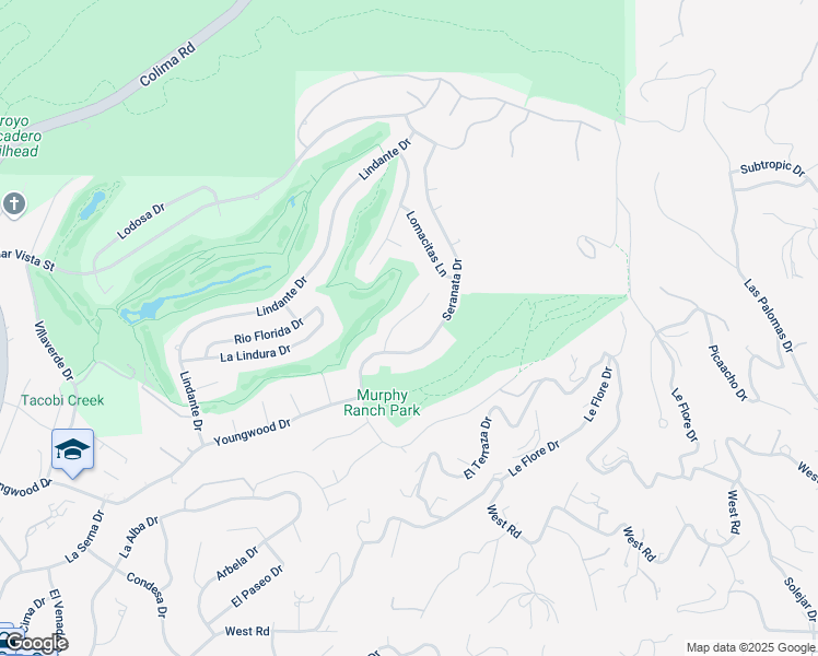 map of restaurants, bars, coffee shops, grocery stores, and more near 16141 Castile Drive in Whittier