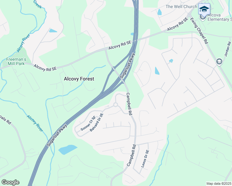 map of restaurants, bars, coffee shops, grocery stores, and more near 1710 Rutland Pass Drive Southeast in Lawrenceville