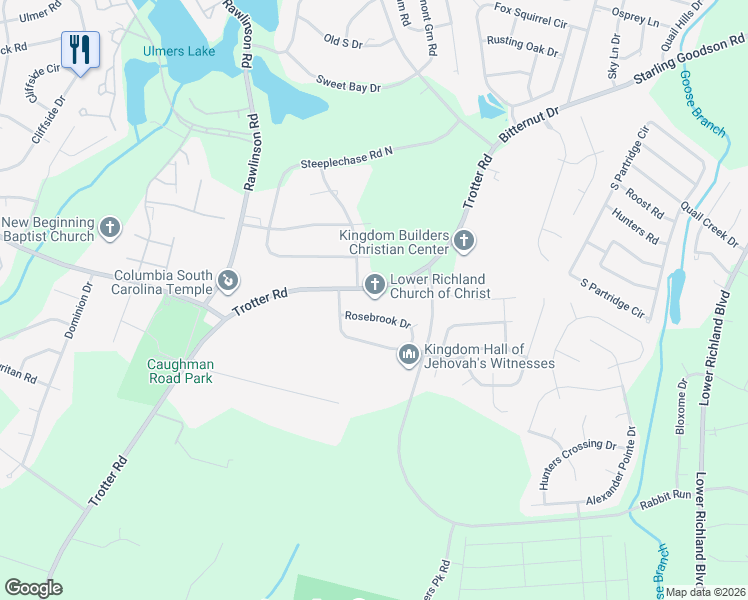 map of restaurants, bars, coffee shops, grocery stores, and more near 3000 Trotter Road in Hopkins