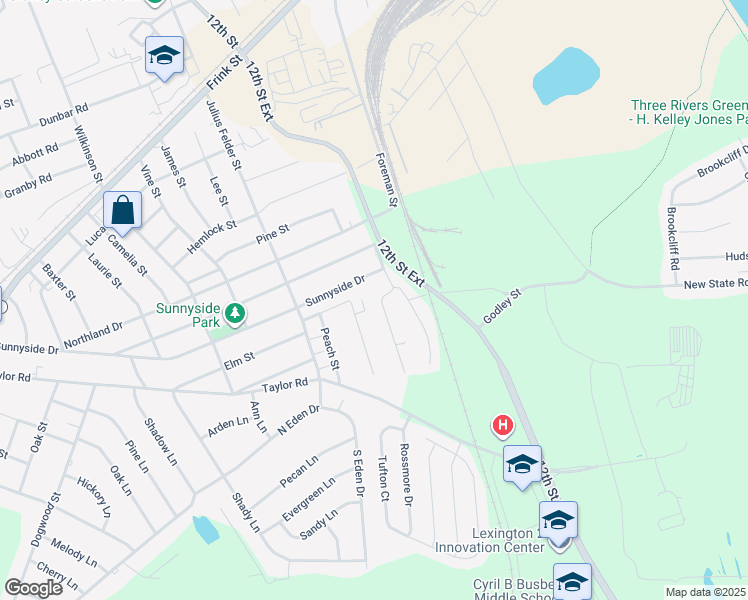 map of restaurants, bars, coffee shops, grocery stores, and more near 2510 Tiffany Trail in Cayce