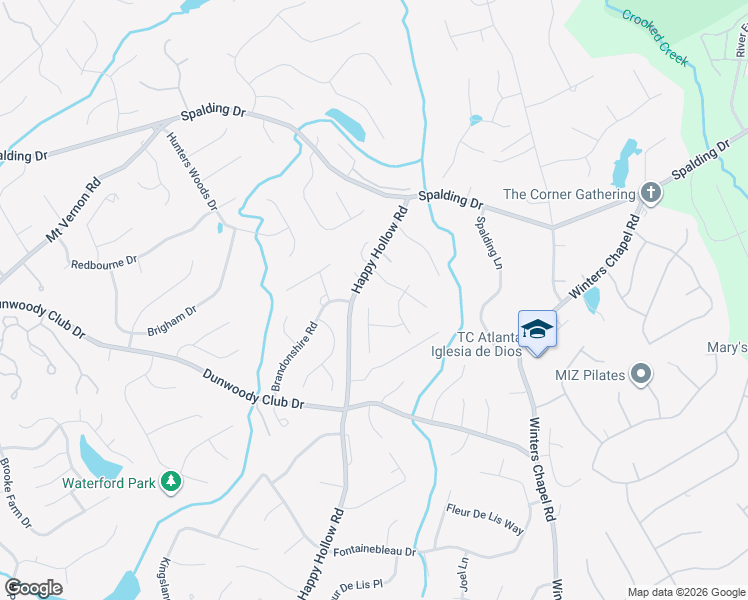 map of restaurants, bars, coffee shops, grocery stores, and more near 265 Walhalla Court in Atlanta