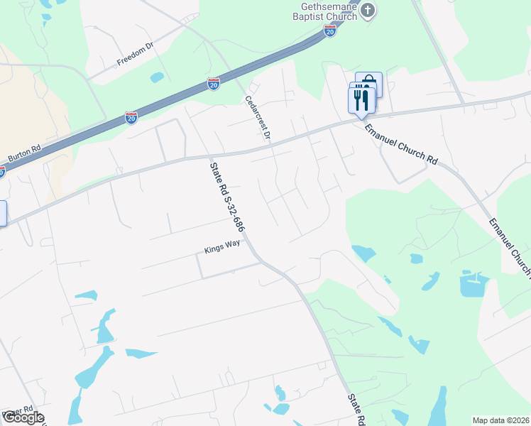 map of restaurants, bars, coffee shops, grocery stores, and more near 140 Rustic Crossing in Lexington