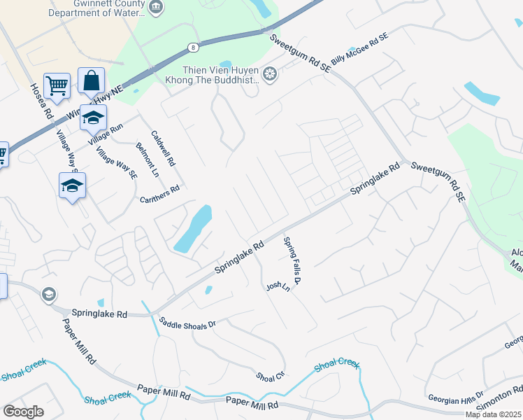 map of restaurants, bars, coffee shops, grocery stores, and more near 231 Ashland Creek Court in Lawrenceville