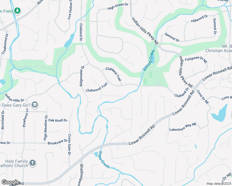 map of restaurants, bars, coffee shops, grocery stores, and more near 458 Indian Hills Trail in Marietta