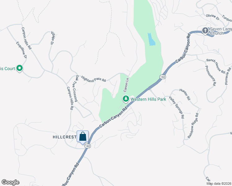 map of restaurants, bars, coffee shops, grocery stores, and more near 16143 Greens Court in Chino Hills