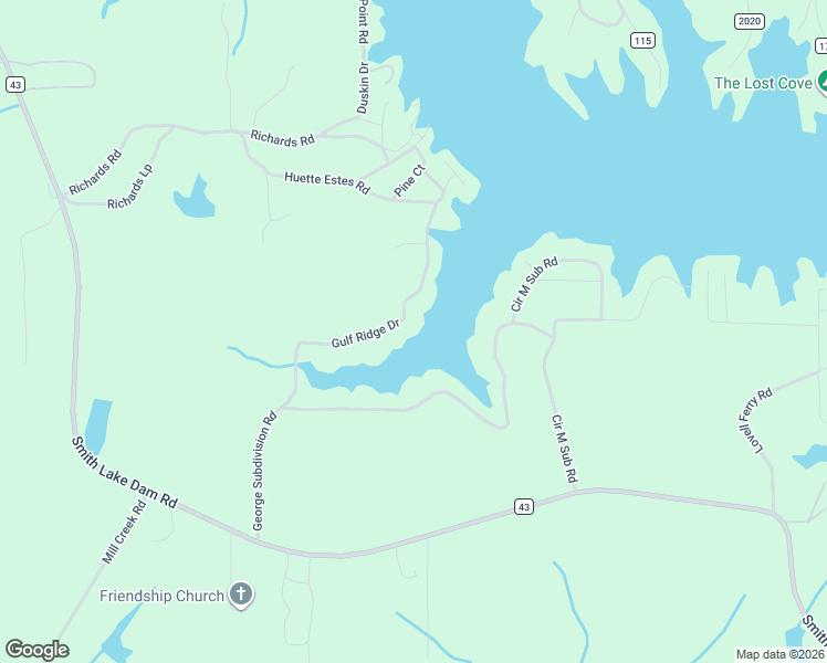 map of restaurants, bars, coffee shops, grocery stores, and more near 390 Gulf Ridge Drive in Jasper