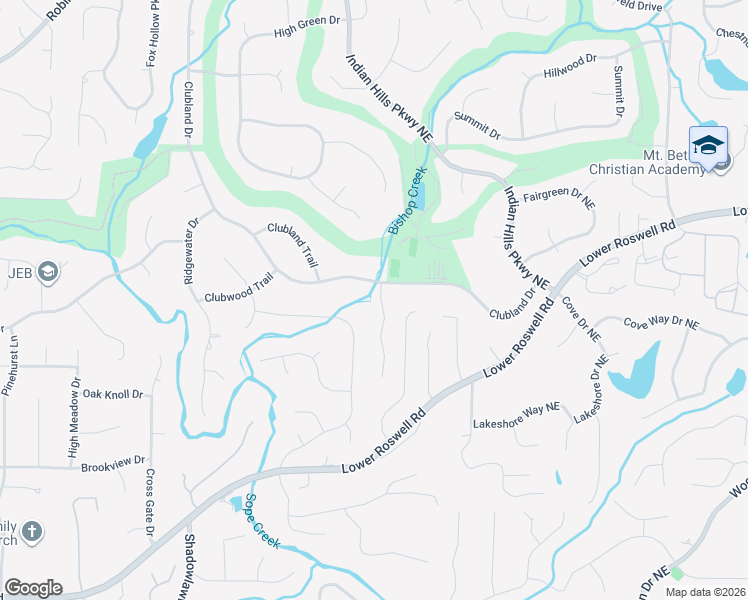 map of restaurants, bars, coffee shops, grocery stores, and more near 460 Summit Club Drive in Marietta