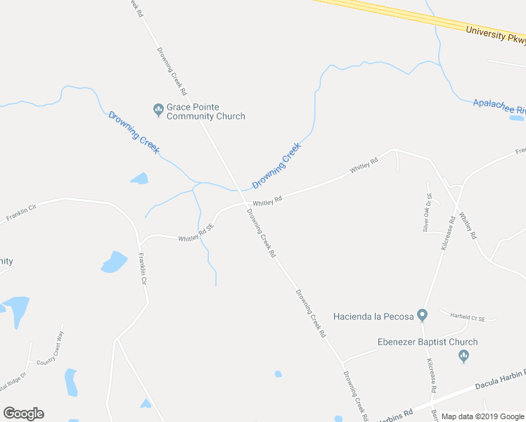 map of restaurants, bars, coffee shops, grocery stores, and more near 1555 Whitley Road in Dacula