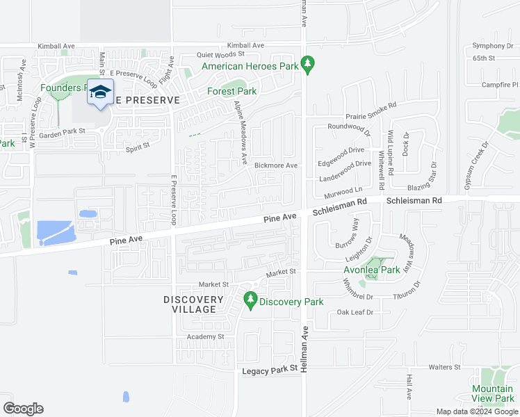 map of restaurants, bars, coffee shops, grocery stores, and more near 8765 Celebration Street in Chino