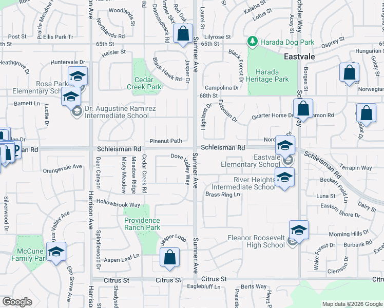map of restaurants, bars, coffee shops, grocery stores, and more near 13413 Pelican Peak Court in Corona
