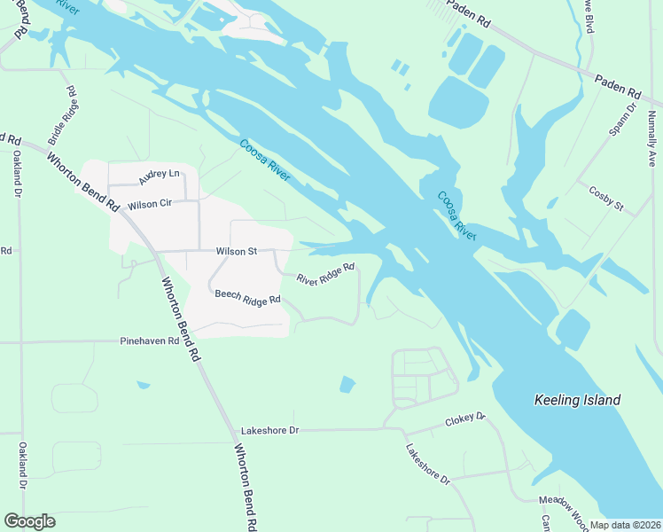 map of restaurants, bars, coffee shops, grocery stores, and more near 153 River Ridge Road in Gadsden