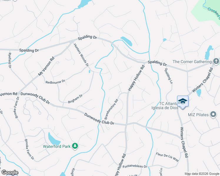 map of restaurants, bars, coffee shops, grocery stores, and more near 500 Vinington Court in Atlanta