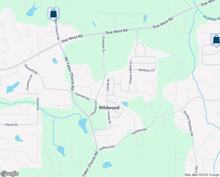 map of restaurants, bars, coffee shops, grocery stores, and more near 505 Camp dr in Dallas