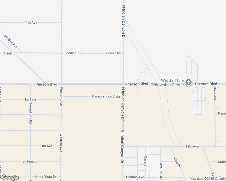 map of restaurants, bars, coffee shops, grocery stores, and more near 63703 Paseo Yucca Vista in Desert Hot Springs