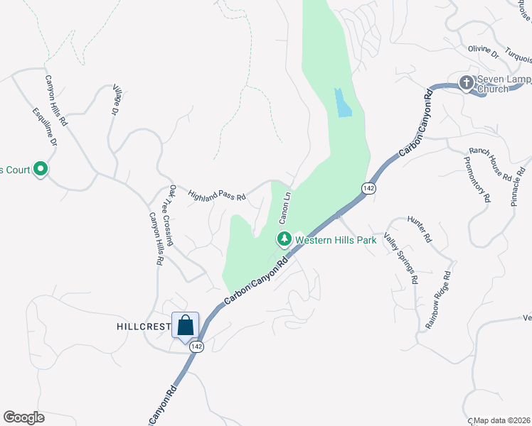 map of restaurants, bars, coffee shops, grocery stores, and more near 16143 Greens Court in Chino Hills