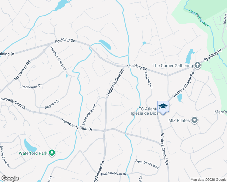 map of restaurants, bars, coffee shops, grocery stores, and more near 265 Walhalla Court in Atlanta