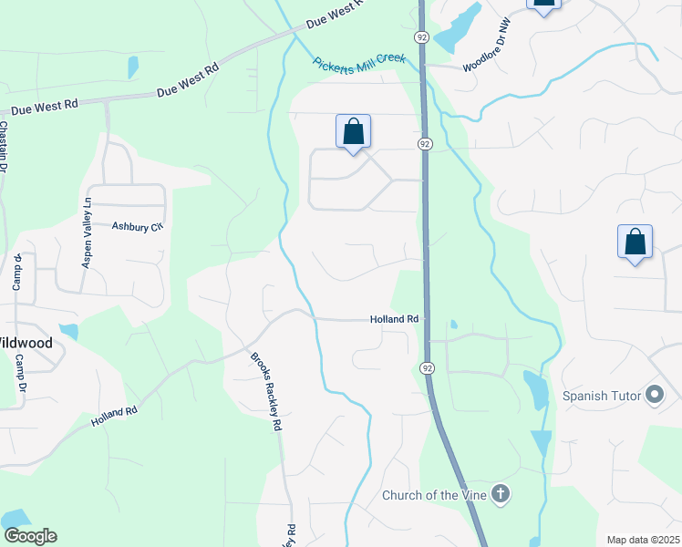 map of restaurants, bars, coffee shops, grocery stores, and more near 242 Viola Drive in Dallas