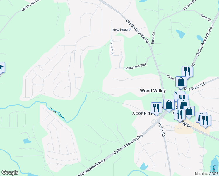 map of restaurants, bars, coffee shops, grocery stores, and more near 444 Mona Place in Dallas