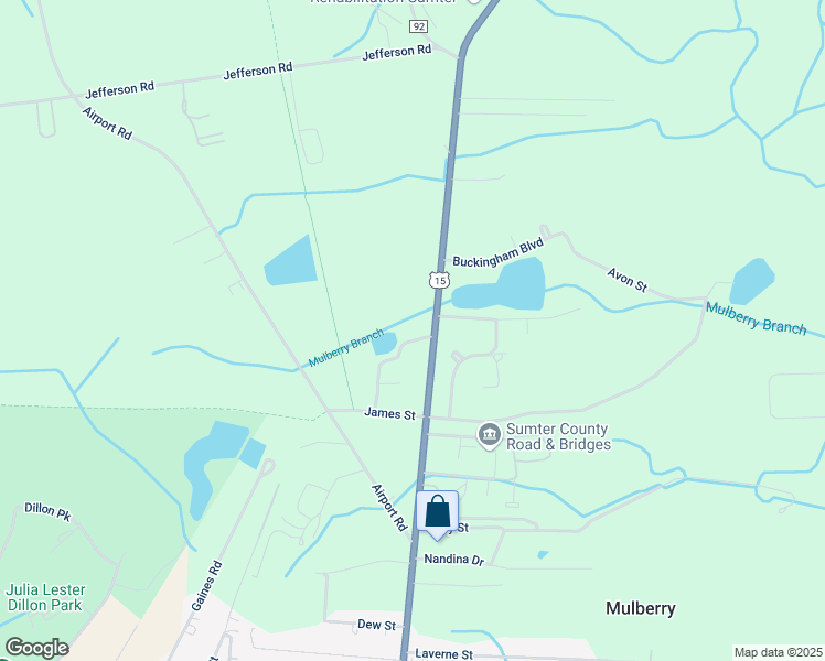 map of restaurants, bars, coffee shops, grocery stores, and more near 3 Mickens Street in Sumter