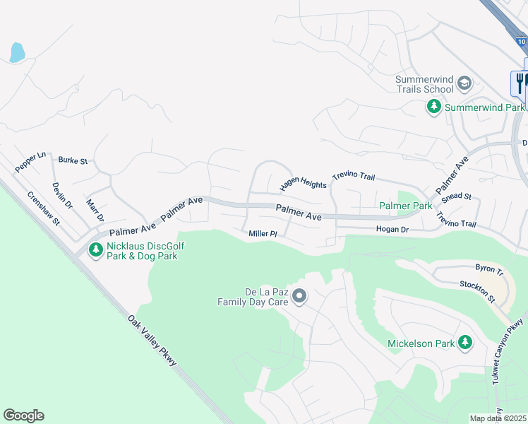 map of restaurants, bars, coffee shops, grocery stores, and more near 34852 Middlecoff Court in Beaumont