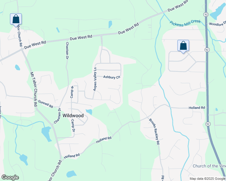 map of restaurants, bars, coffee shops, grocery stores, and more near 317 Ashbury Circle in Dallas