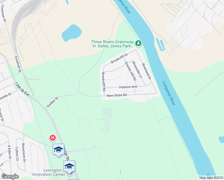 map of restaurants, bars, coffee shops, grocery stores, and more near 2715 Brookcliff Road in Cayce