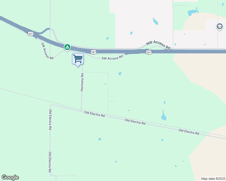 map of restaurants, bars, coffee shops, grocery stores, and more near 1227 Lentz Road in Iowa Park