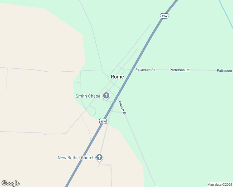 map of restaurants, bars, coffee shops, grocery stores, and more near U.S. 49W in Rome