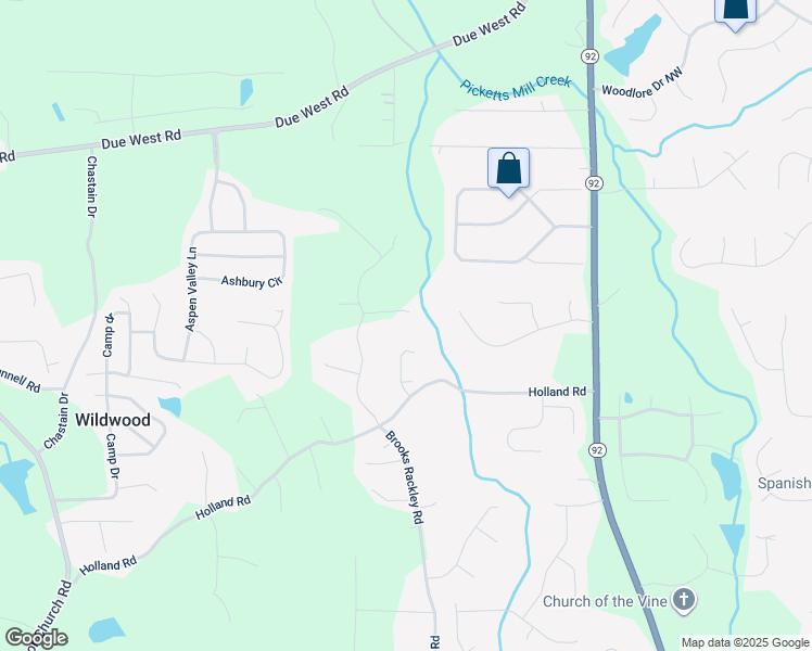 map of restaurants, bars, coffee shops, grocery stores, and more near 114 Summer Glen Place in Dallas