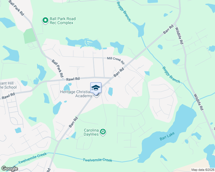 map of restaurants, bars, coffee shops, grocery stores, and more near 614 Barr Road in Lexington