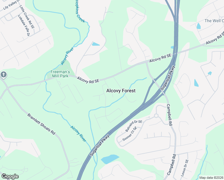 map of restaurants, bars, coffee shops, grocery stores, and more near 605 Alcovy Forest Drive in Lawrenceville