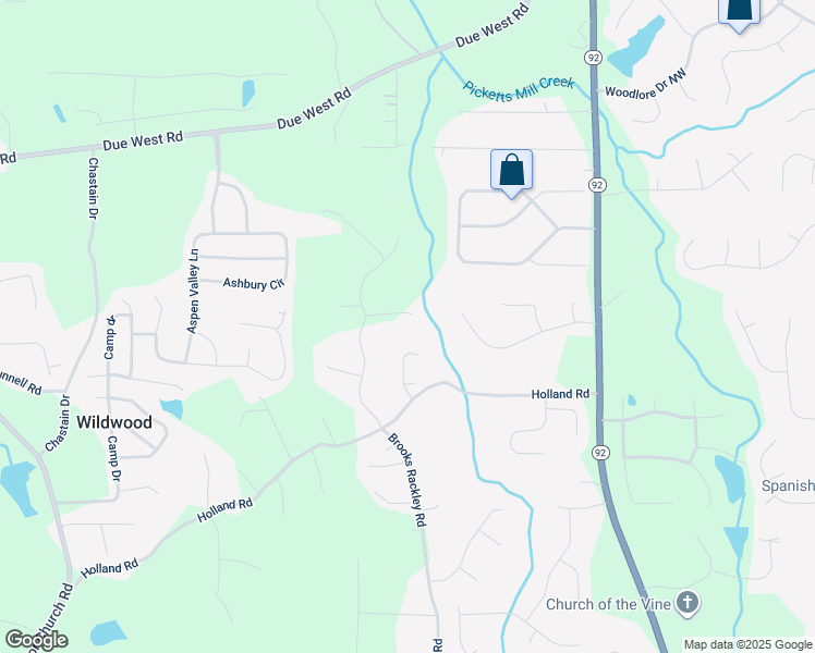 map of restaurants, bars, coffee shops, grocery stores, and more near 114 Summer Glen Place in Dallas