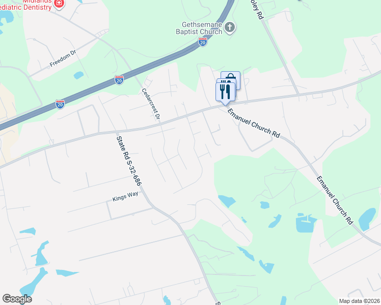 map of restaurants, bars, coffee shops, grocery stores, and more near 165 Sunny View Lane in Lexington
