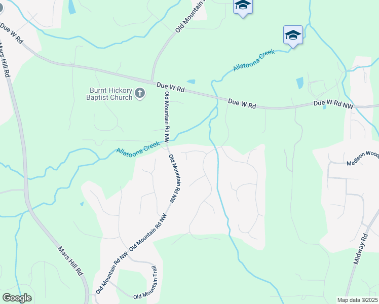 map of restaurants, bars, coffee shops, grocery stores, and more near 4811 Cross Creek Ct NW in Kennesaw