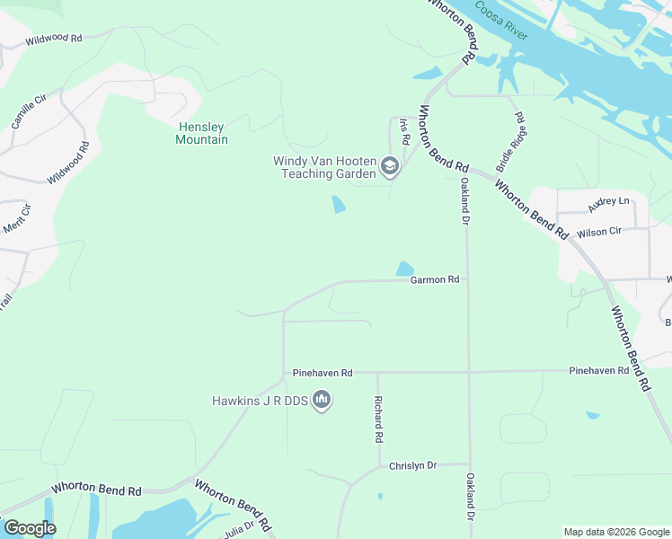 map of restaurants, bars, coffee shops, grocery stores, and more near 807 Garmon Road in Gadsden