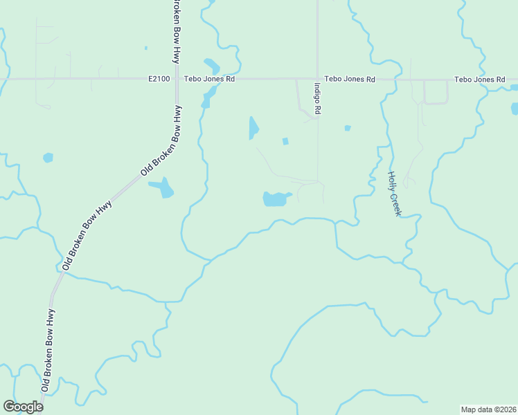 map of restaurants, bars, coffee shops, grocery stores, and more near 1360 Indigo Road in Broken Bow
