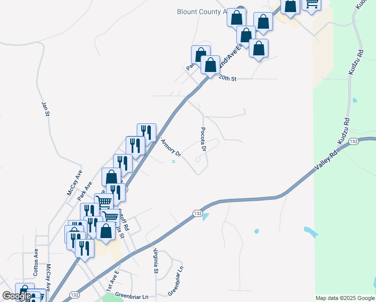 map of restaurants, bars, coffee shops, grocery stores, and more near 1658 Pocota Drive in Oneonta