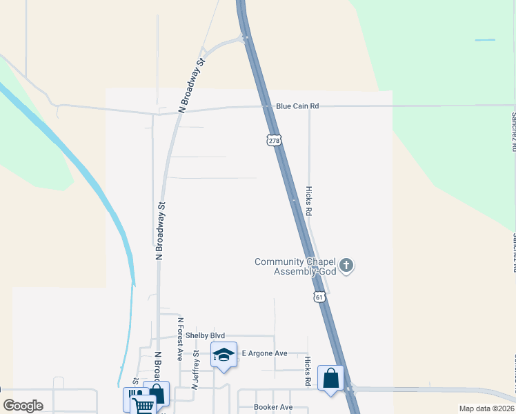 map of restaurants, bars, coffee shops, grocery stores, and more near in Shelby