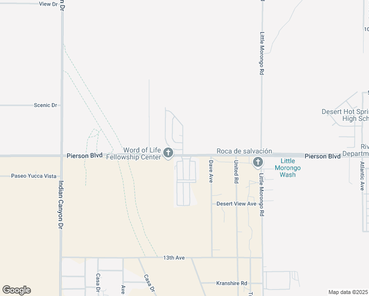 map of restaurants, bars, coffee shops, grocery stores, and more near 64550 Pierson Boulevard in Desert Hot Springs