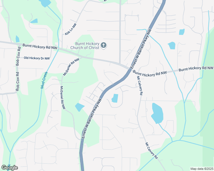 map of restaurants, bars, coffee shops, grocery stores, and more near 2107 Capers Drive in Marietta