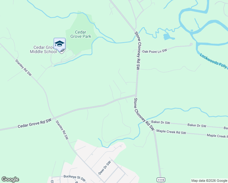 map of restaurants, bars, coffee shops, grocery stores, and more near 1951 Jeffs Trail Southwest in Brunswick