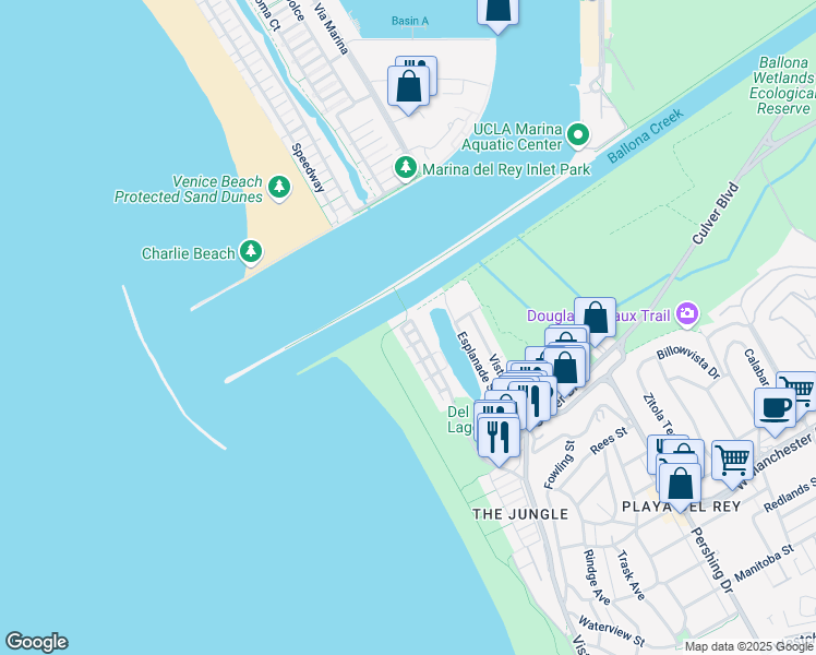 map of restaurants, bars, coffee shops, grocery stores, and more near 6209 Pacific Avenue in Los Angeles