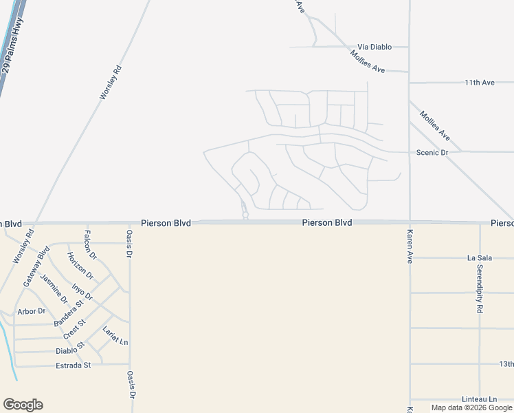 map of restaurants, bars, coffee shops, grocery stores, and more near 62415 South Starcross Drive in Desert Hot Springs